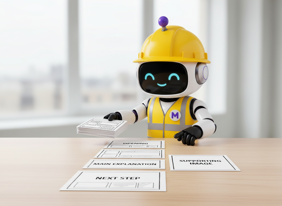 How do I turn an AI-generated outline into a useful page?