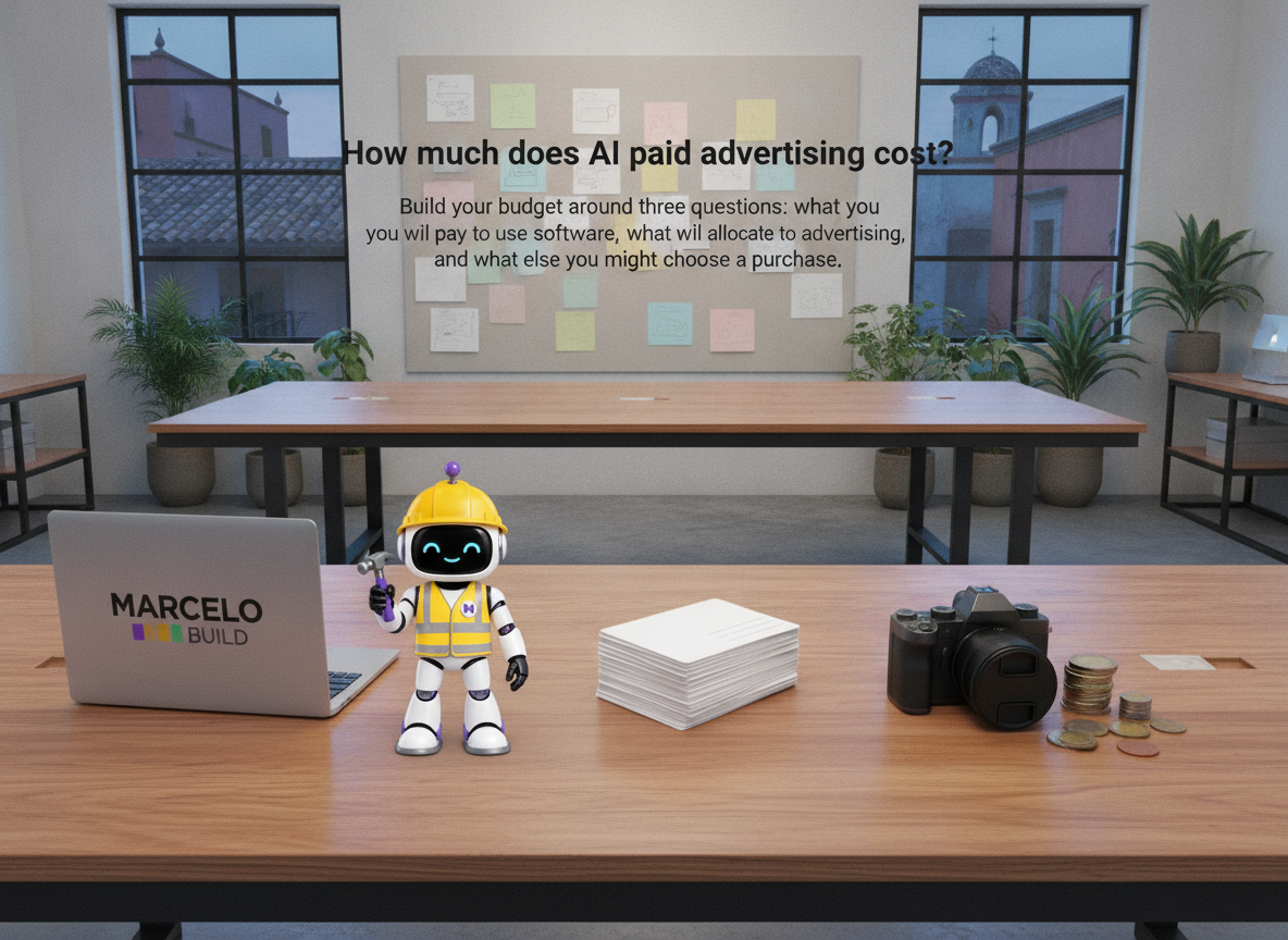 What should you include in an AI advertising budget?