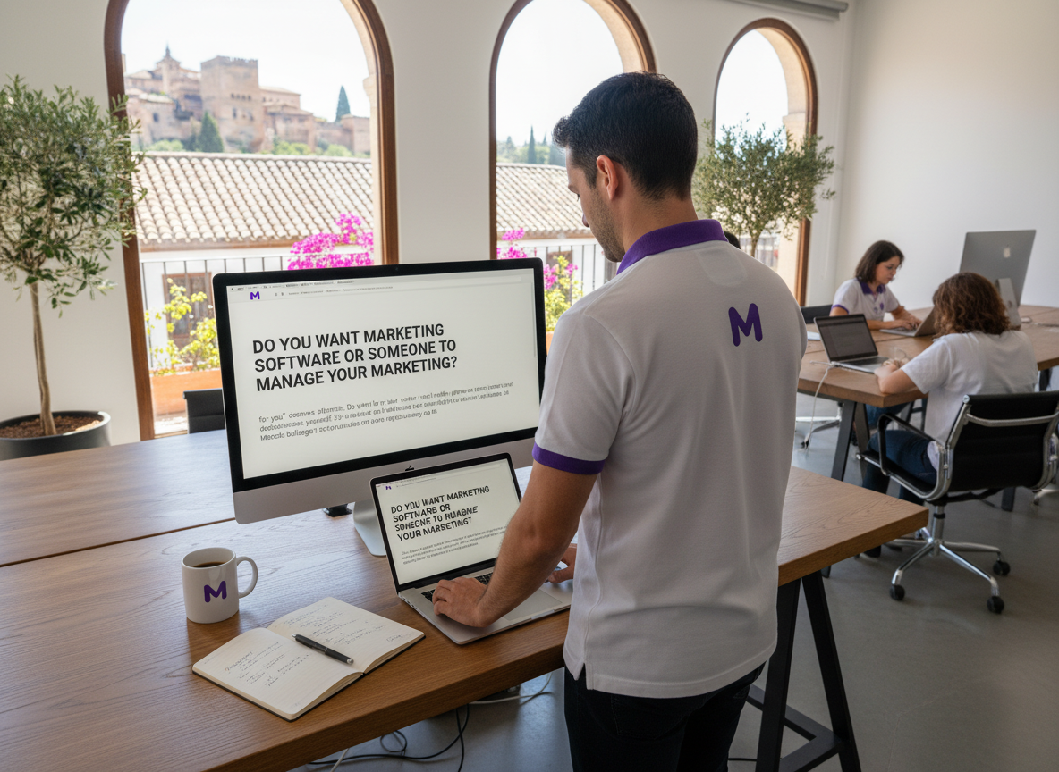 Do you want marketing software or someone to manage your marketing?